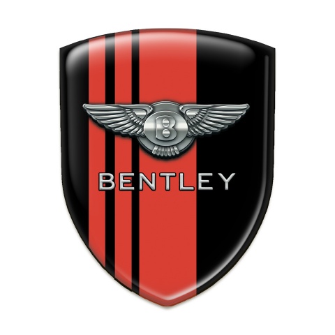 Bentley Emblem Exterior Stylish Black base with Red Lines version 