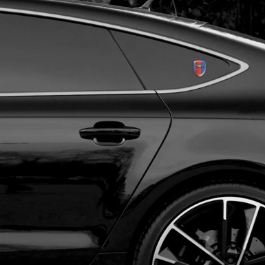 Bentley Car Interior Badge Blue with Red Lines Version 