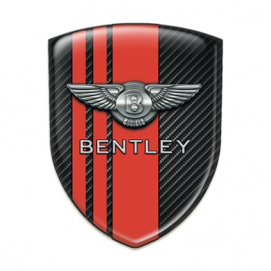 Bentley Tuning Emblem Black Fibers Red Lines Version 