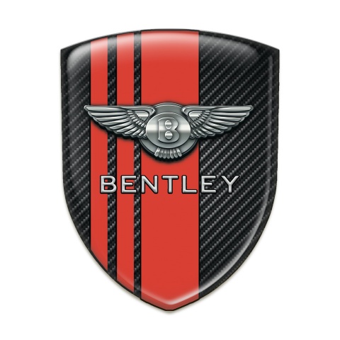 Bentley Tuning Emblem Black Fibers Red Lines Version 
