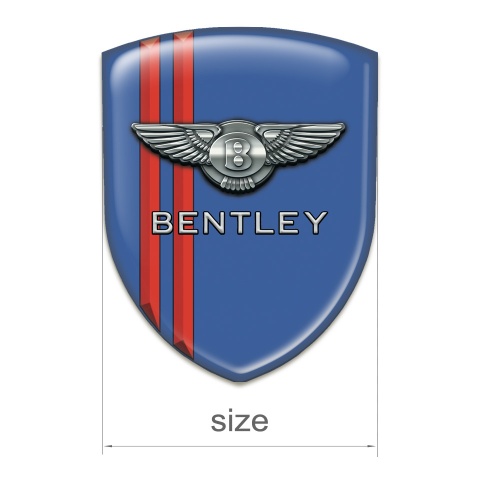 Bentley Emblem Exterior High End Blue with Red Stripes Edition 