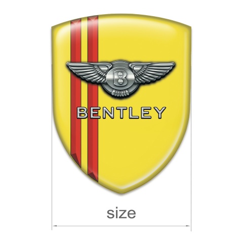 Bentley Emblem Interior Yellow with Red Stripes edition 