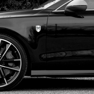 Bentley Emblem Exterior Stylish Gray with White Tape Decoration 