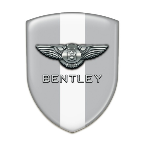 Bentley Emblem Exterior Stylish Gray with White Tape Decoration 