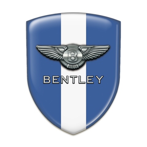 Bentley Tuning Badge Blue with White Tape Decoration 