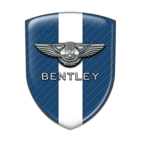 Bentley Silicone Shield Navy Blue Carbon With White Tape Decoration 