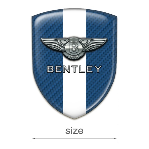 Bentley Silicone Shield Navy Blue Carbon With White Tape Decoration 