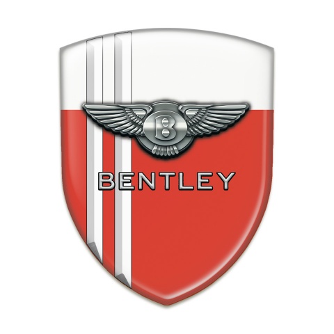 Bentley Silicone Shield Red White with White Lines Model 