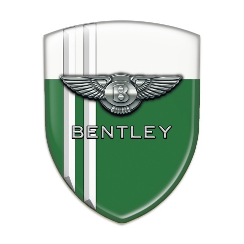 Bentley Auto Emblem Green White with White Lines model 