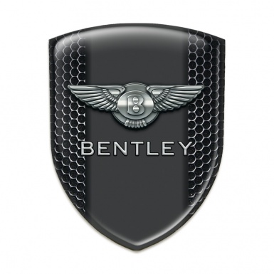 Bentley Silicone Emblem Perforated Steel with Graphite Panel Design 