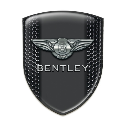 Bentley Silicone Emblem Perforated Steel with Graphite Panel Design 