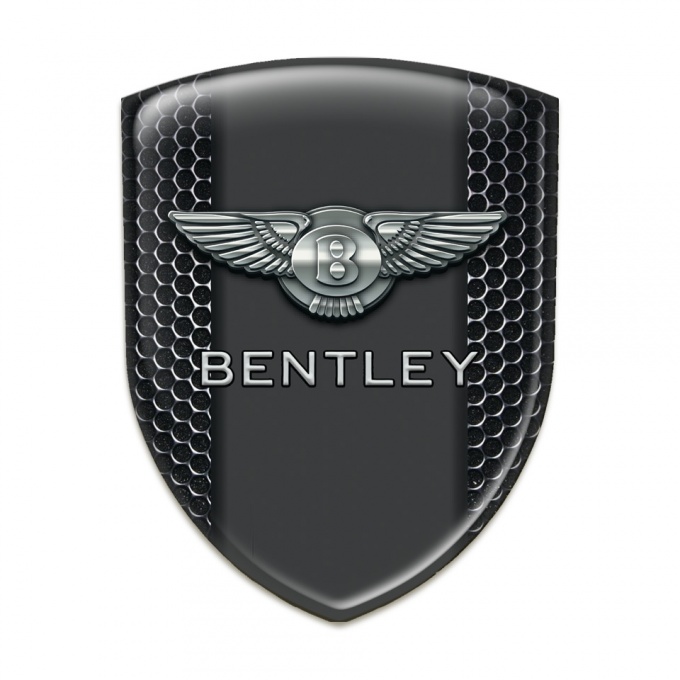Bentley Silicone Emblem Perforated Steel with Graphite Panel Design 