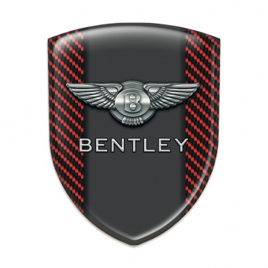 Bentley 3D Gel Emblem Red carbon Graphite Panel Edition 