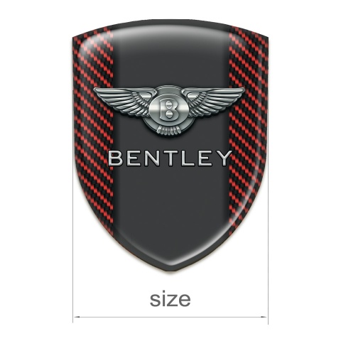 Bentley 3D Gel Emblem Red carbon Graphite Panel Edition 