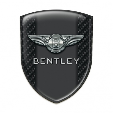 Bentley Emblem Exterior Stylish Dark Carbon Graphite Panel Style 