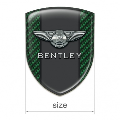 Bentley Emblem Interior High End Green Carbon Graphite Central Panel Style 