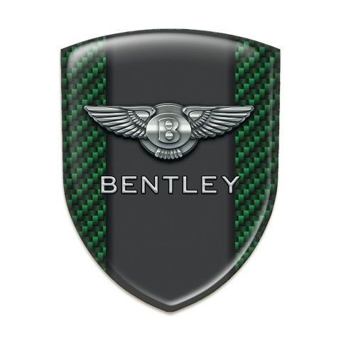 Bentley Emblem Interior High End Green Carbon Graphite Central Panel Style 