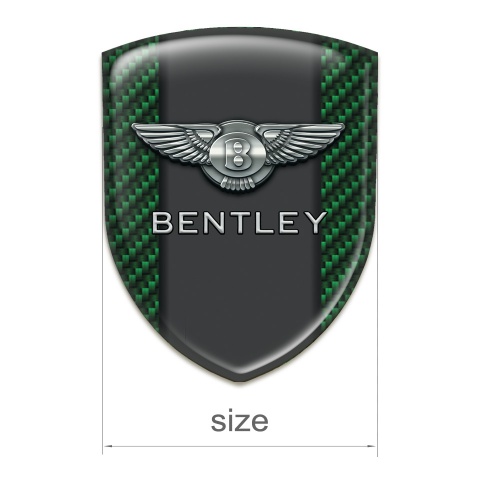Bentley Emblem Interior High End Green Carbon Graphite Central Panel Style 