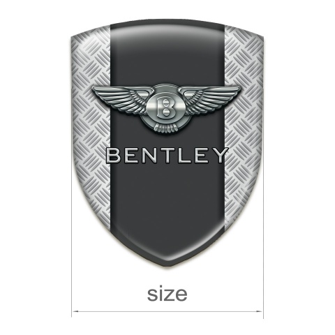 Bentley Car Accessories Badge Mesh Effect with Graphite Central Panel 