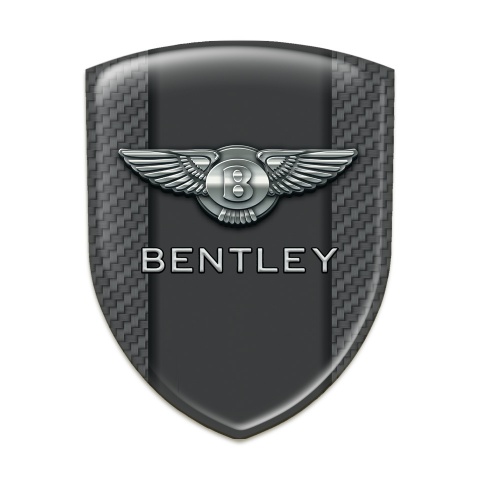 Bentley Self Adhesive Car logo Emblem Carbon with Graphite Central Panel 