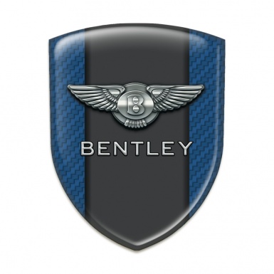 Bentley Car Interior Badge Navy Blue Carbon and Graphite central Panel 