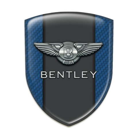 Bentley Car Interior Badge Navy Blue Carbon and Graphite central Panel 