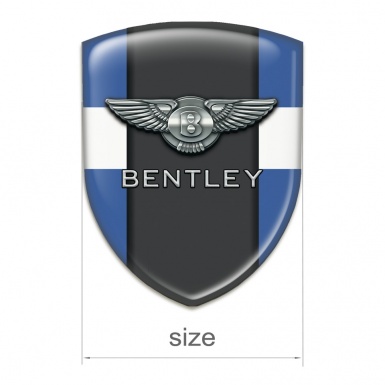 Bentley Silicone Badge Blue Basewith White band 