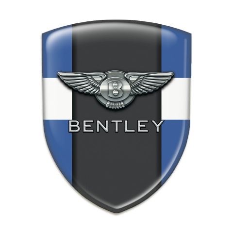 Bentley Silicone Badge Blue Basewith White band 