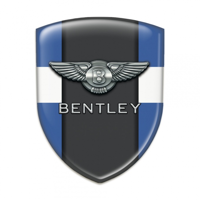 Bentley Silicone Badge Blue Basewith White band 