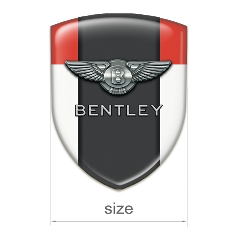 Bentley Tuning Emblem White Red Pattern 