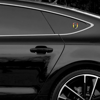 Bentley Self Adhesive Emblem Logo Yellow Red Paterrn 