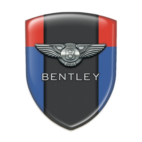 Bentley Domed Emblem Blue Red pattern 