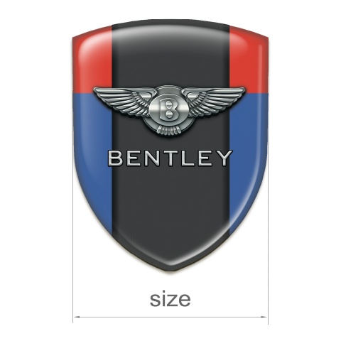 Bentley Domed Emblem Blue Red pattern 