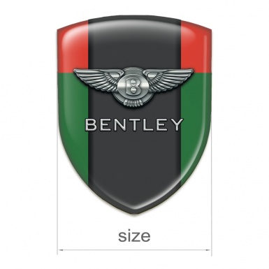 Bentley 3D Gel Emblem Green Red Pattern 