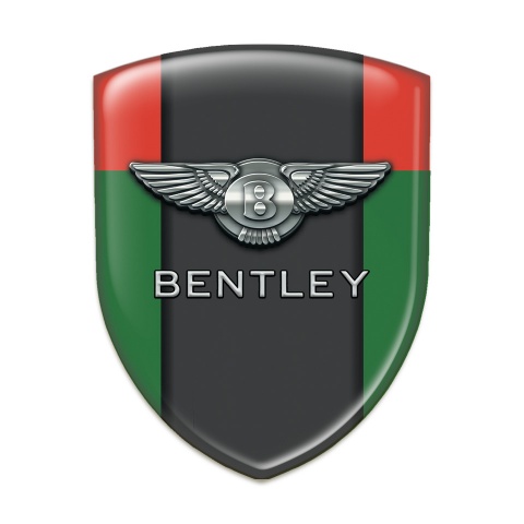 Bentley 3D Gel Emblem Green Red Pattern 