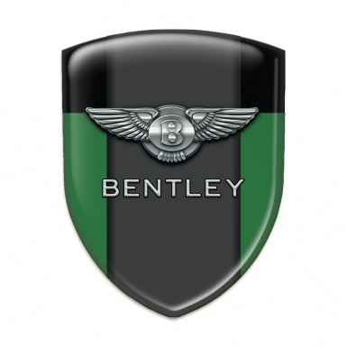 Bentley Silicone Emblem Green Black Pattern 