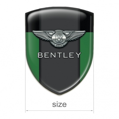 Bentley Silicone Emblem Green Black Pattern 