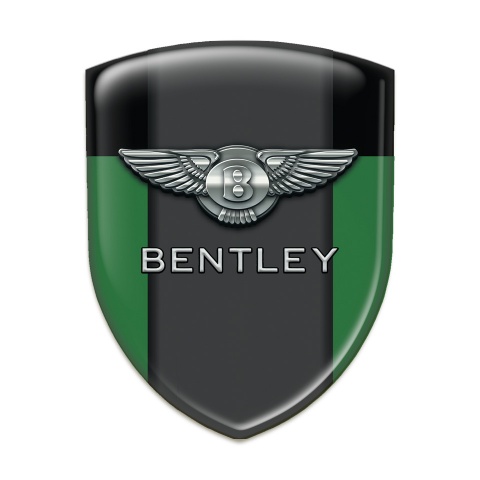 Bentley Silicone Emblem Green Black Pattern 