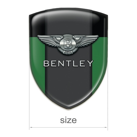 Bentley Silicone Emblem Green Black Pattern 