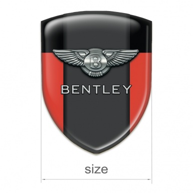 Bentley Resin Sticker Red Black Pattern 