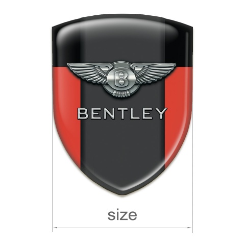 Bentley Resin Sticker Red Black Pattern 