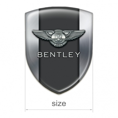 Bentley Car Interior Badge Silver Pattern 