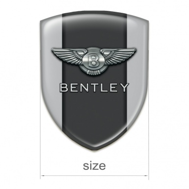 Bentley Silicone Car Decal Badge Gray Pattern 