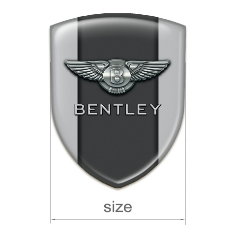 Bentley Silicone Car Decal Badge Gray Pattern 