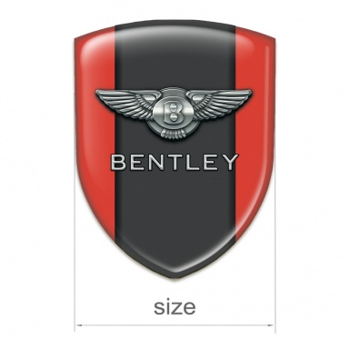 Bentley Silicone Badge Stylish Red Pattern 