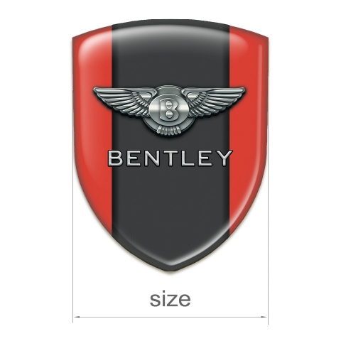 Bentley Silicone Badge Stylish Red Pattern 