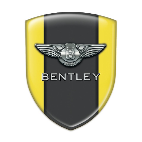 Bentley Silicone Badge High End Yellow Pattern 