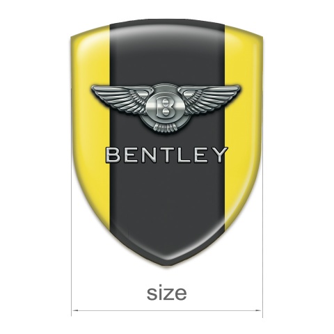 Bentley Silicone Badge High End Yellow Pattern 