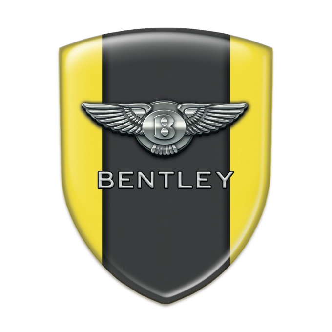 Bentley Silicone Badge High End Yellow Pattern 