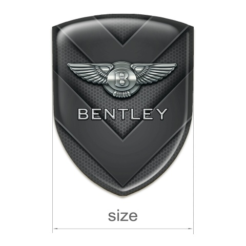 Bentley Emblem Badge Logo V Shaped Elements design 